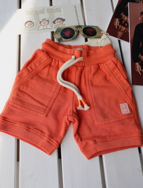 Scotch Shrunk - garment dyed sweat short in worker styling