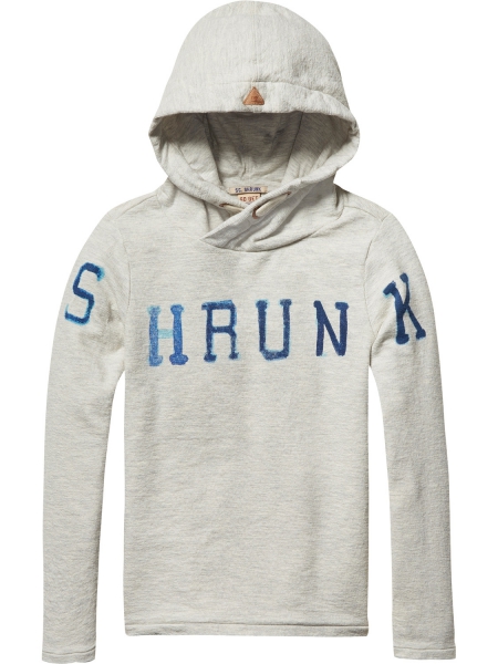 Scotch Shrunk - twisted hood tee in special quality with artworks