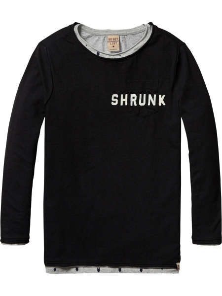 SCOTCH SHRUNK  - 2in1 Longsleeve anthrazit