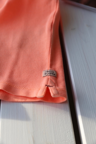 SCOTCH SHRUNK - Piquee Poloshirt in neon peach