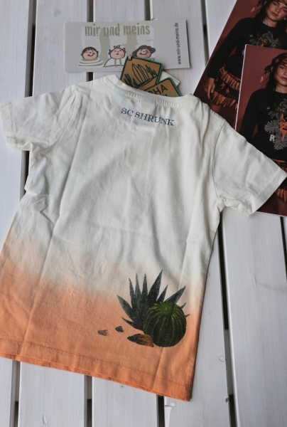 Scotch Shrunk - tee with photoprint and dip dye