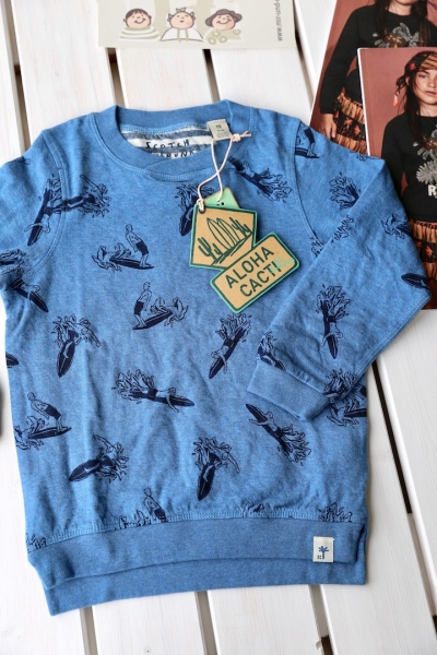 SCOTCH SHRUNK - weiches Sweat zum Wenden Streifen und Print