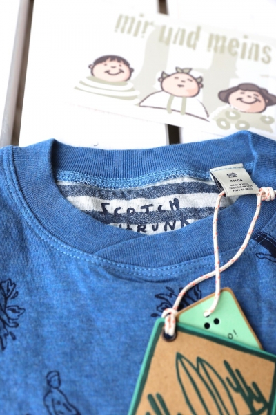 SCOTCH SHRUNK - weiches Sweat zum Wenden Streifen und Print