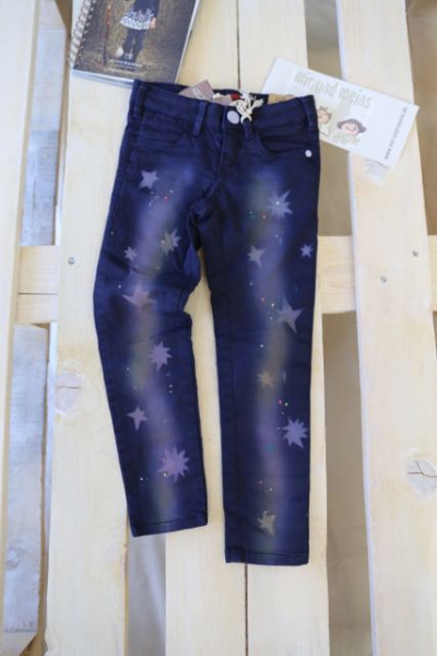 SCOTCH R'BELLE -  5-Pocket Pants navy mit Sternen