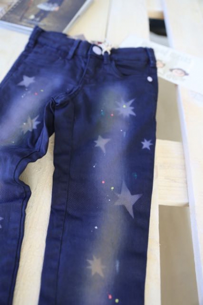 SCOTCH R'BELLE -  5-Pocket Pants navy mit Sternen