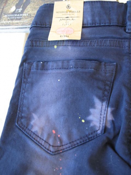 SCOTCH R'BELLE -  5-Pocket Pants navy mit Sternen