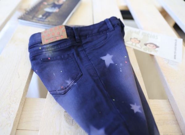 SCOTCH R'BELLE -  5-Pocket Pants navy mit Sternen