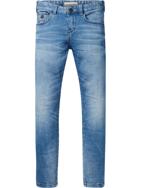 SCOTCH SHRUNK - strummer sweat denim light indigo