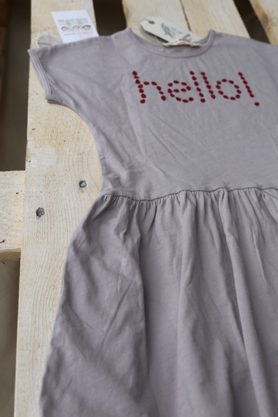 nice things mini - "hello" dress
