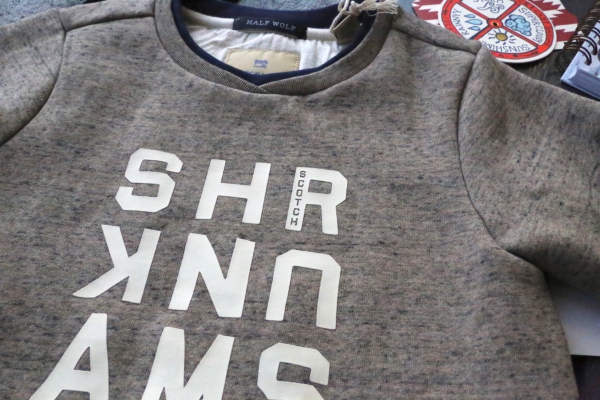 Scotch Shrunk - longer length crewneck sweat with artworks