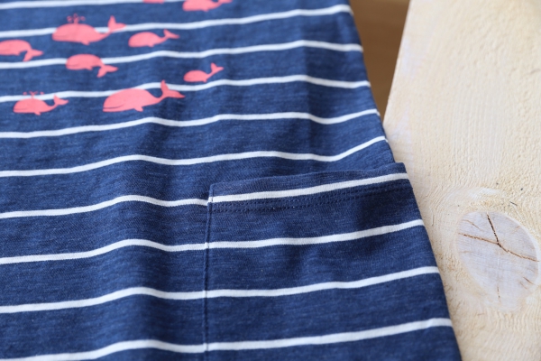 nice things mini - "whales & stripes" dress