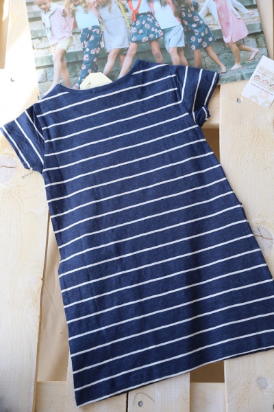 nice things mini - "whales & stripes" dress
