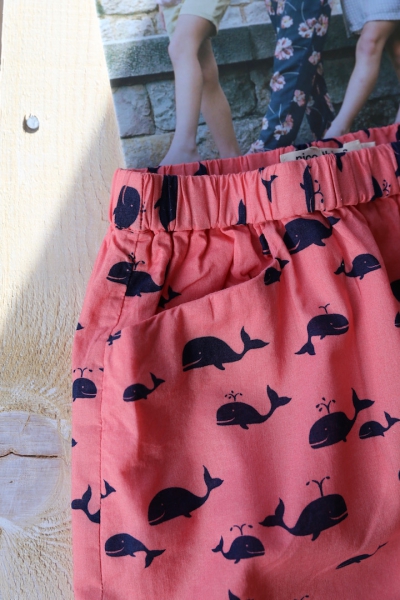 nice things mini - "nice whales" skirt