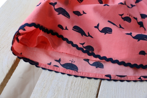 nice things mini - "nice whales" skirt